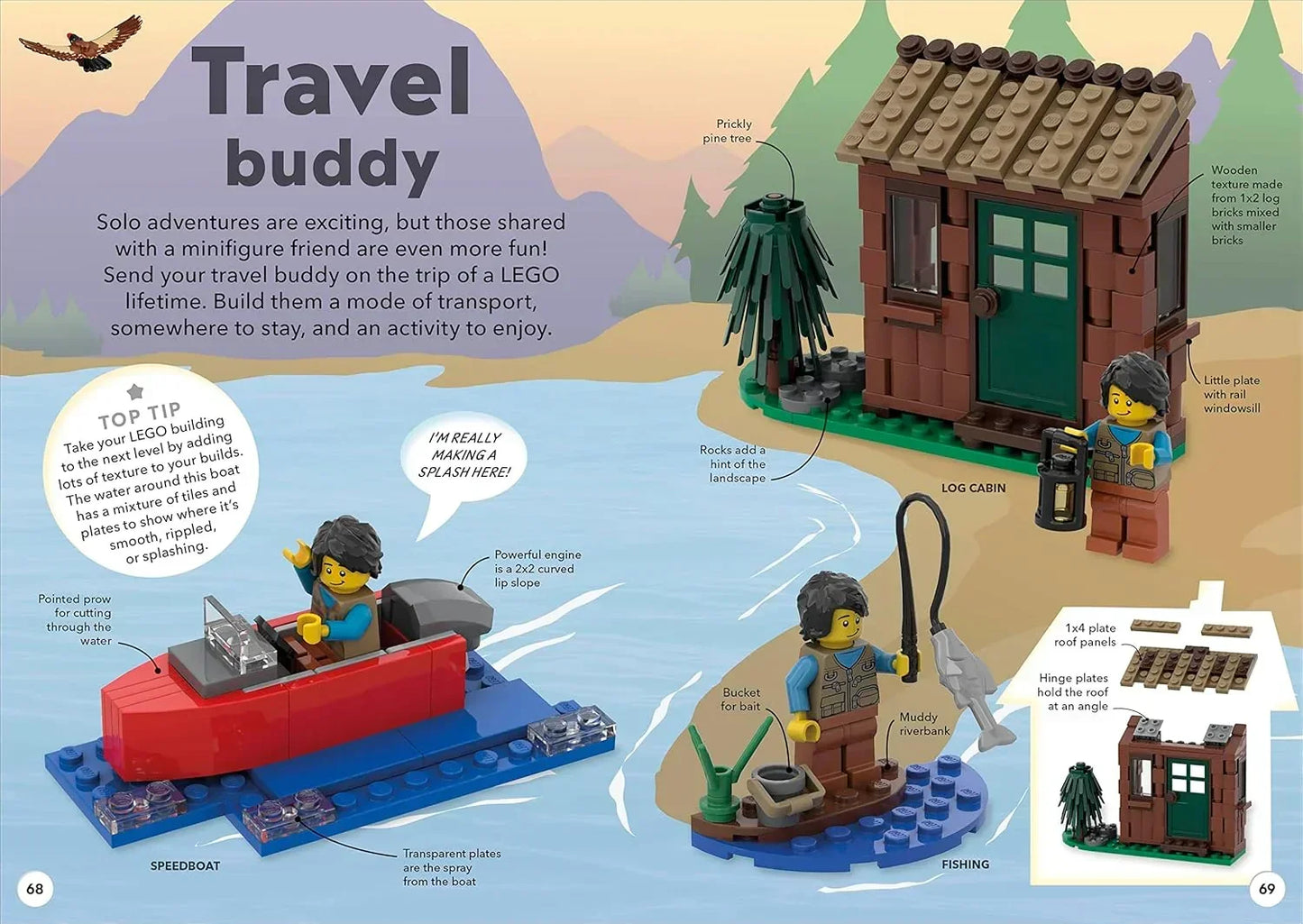LEGO Ideas On the Go – Hardcover Book with Exclusive LEGO Campsite Mini Model by Hannah Dolan (Author)