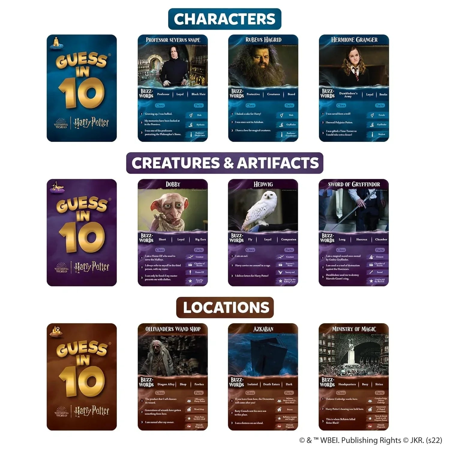 Skillmatics Harry Potter Board Game - Guess in 10, Gifts for 8 Year Olds and Up, Trivia and Strategy Game for Kids, Teens & Adults - Jaiman Toys