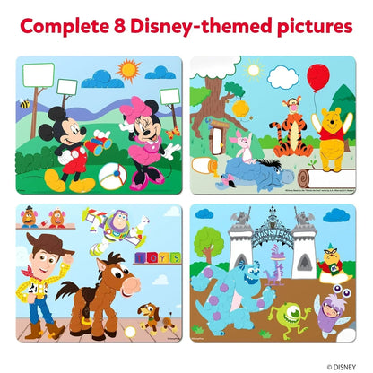 Skillmatics Paper Art Activity- Dot It Disney Edition, No Mess Sticker Art for Kids, Craft Kits, DIY Activity, Gifts for Girls & Boys Ages 3, 4, 5, 6, 7, Travel Toys for Toddlers, Multicolour - Jaiman Toys
