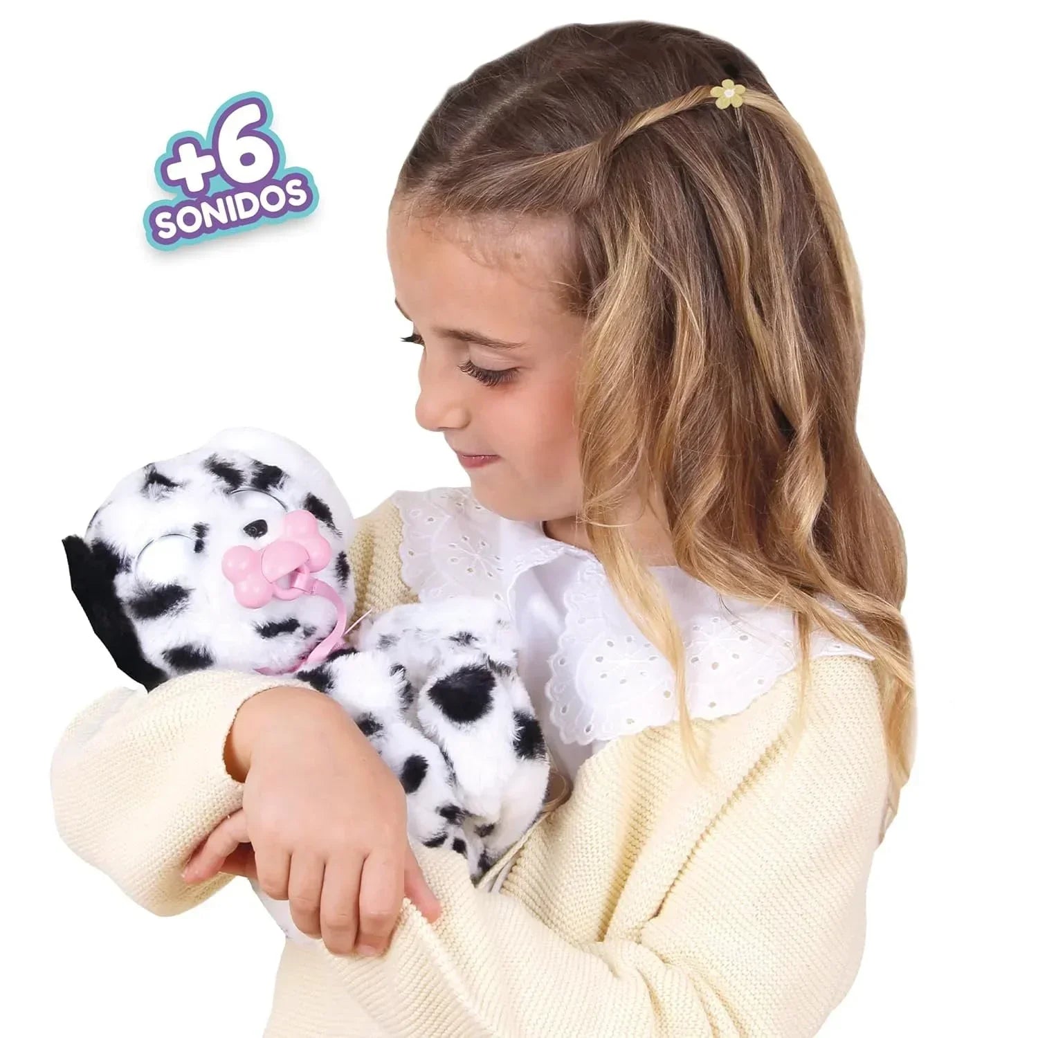 Baby Paws Dalmatian Puppy Toy with Cute Swaddle Bag |Adorable Sounds Kids Toys for Ages 4+ - Jaiman Toys