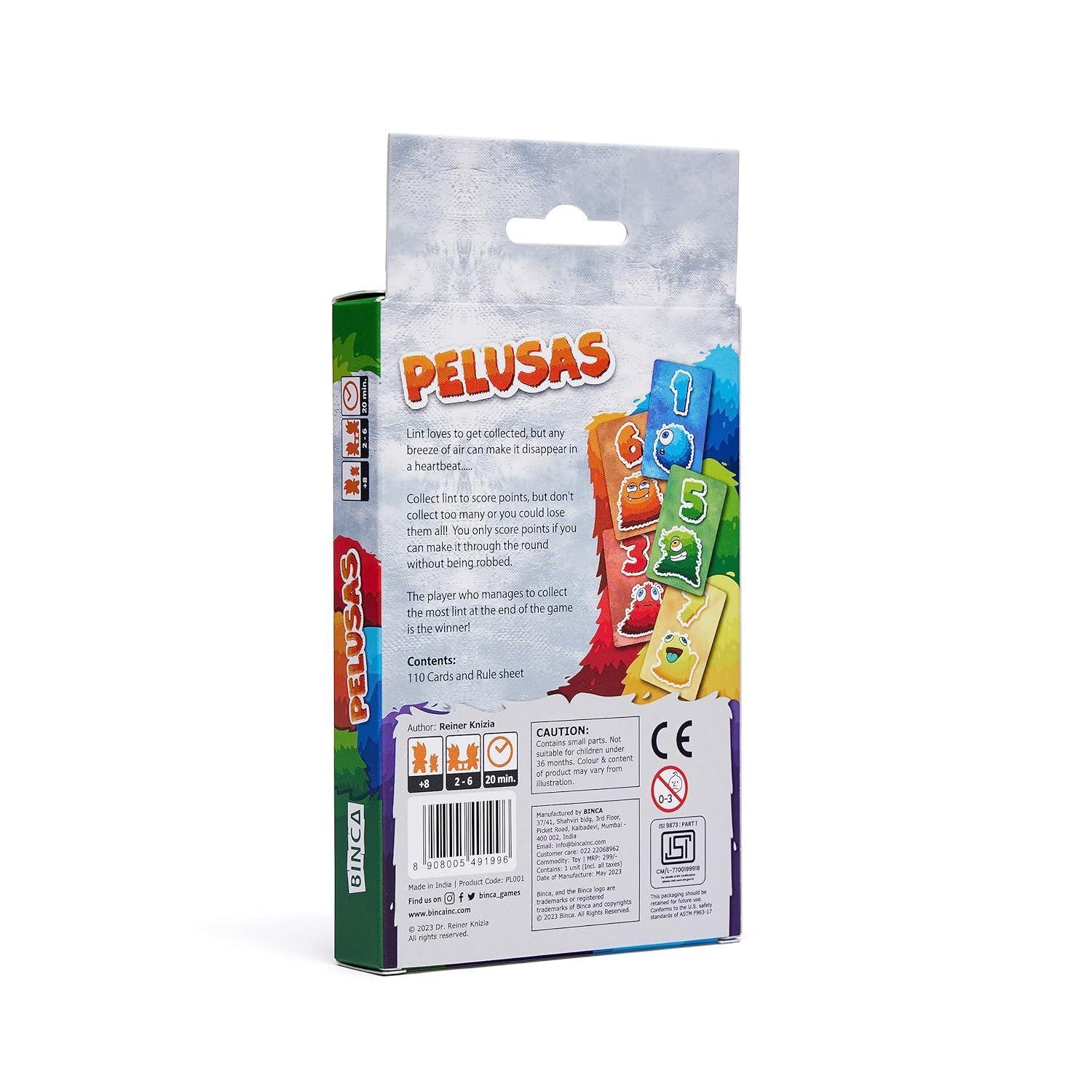 Binca Card Game - Pelusas, Return Gifts for Birthday, Thrilling Game of Risk & Luck for Kids, Teens and Adults, Fast-paced for Family Game Night, - Jaiman Toys