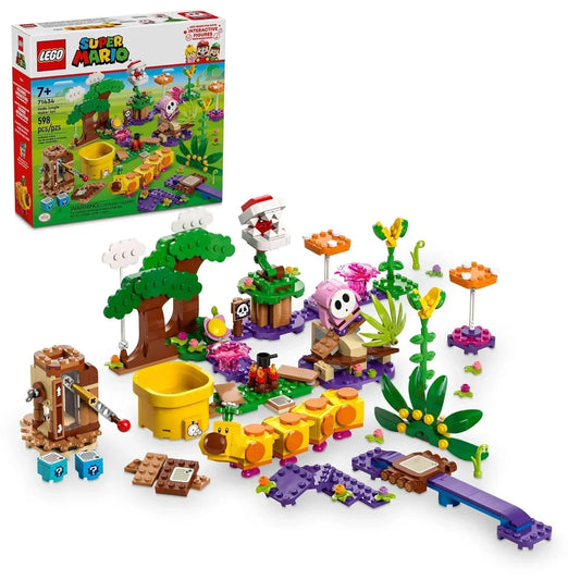 LEGO 71434 Super Mario Soda Jungle Adventure: Customizable Fun with Pink Shy Guy & Wiggler  Perfect for Gamers Ages 7+ - Jaiman Toys