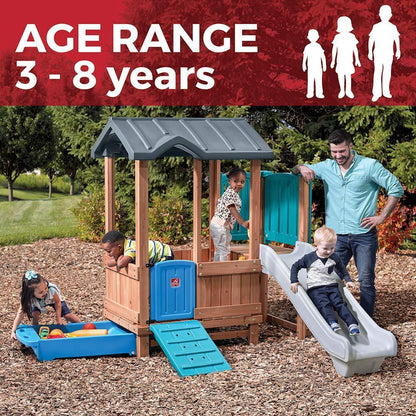 Step2 Woodland Adventure Playhouse & Slide – Outdoor Fun for Kids - Jaiman Toys