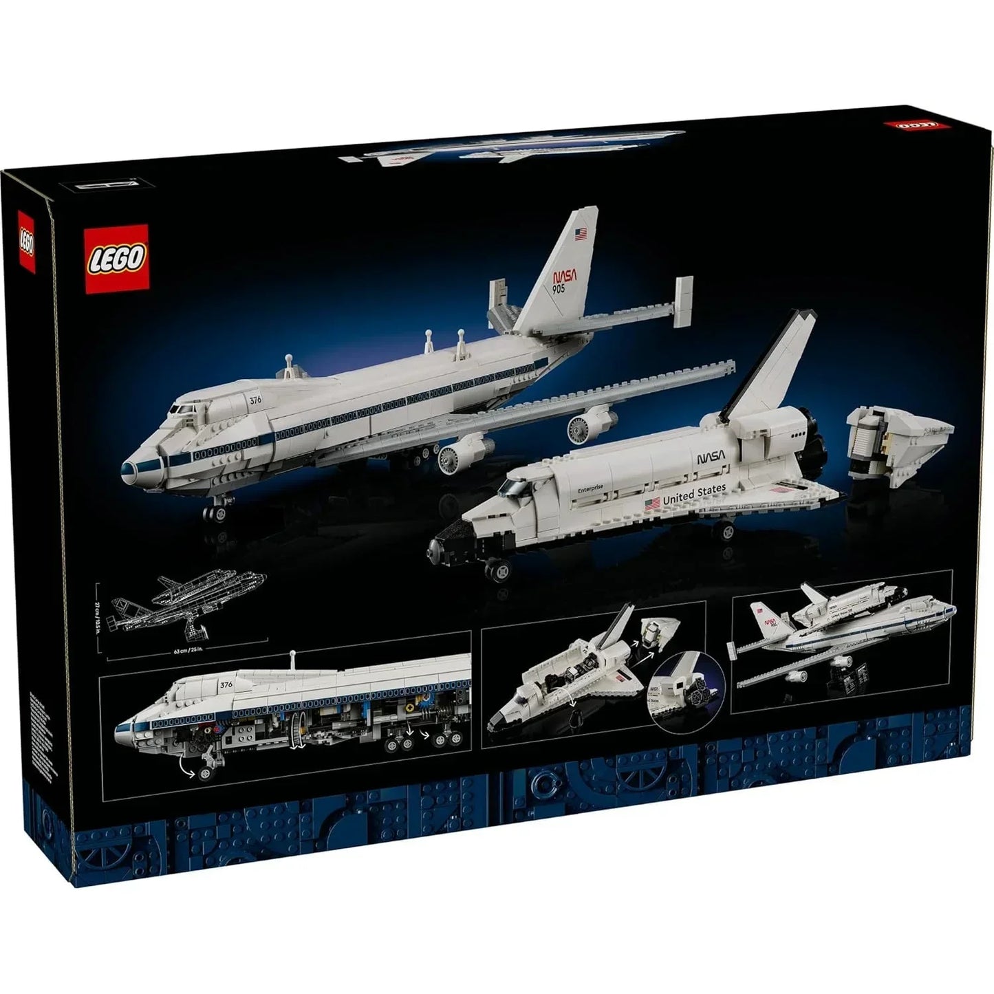 LEGO 10360 Shuttle Carrier Aircraft  Iconic NASA Boeing747 & Space Shuttle Orbiter  2417 Piece Display Set