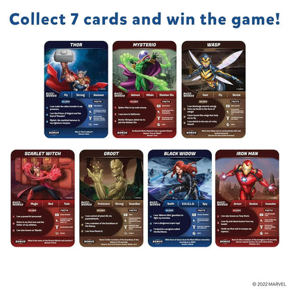 Skillmatics Card Game - Guess in 10 Marvel, Perfect for Boys, Girls, Kids, Teens, Adults Who Love Board Games, Toys, Avengers, Spiderman, Iron Man, Gifts for Ages 8, 9, 10 and Up - Jaiman Toys