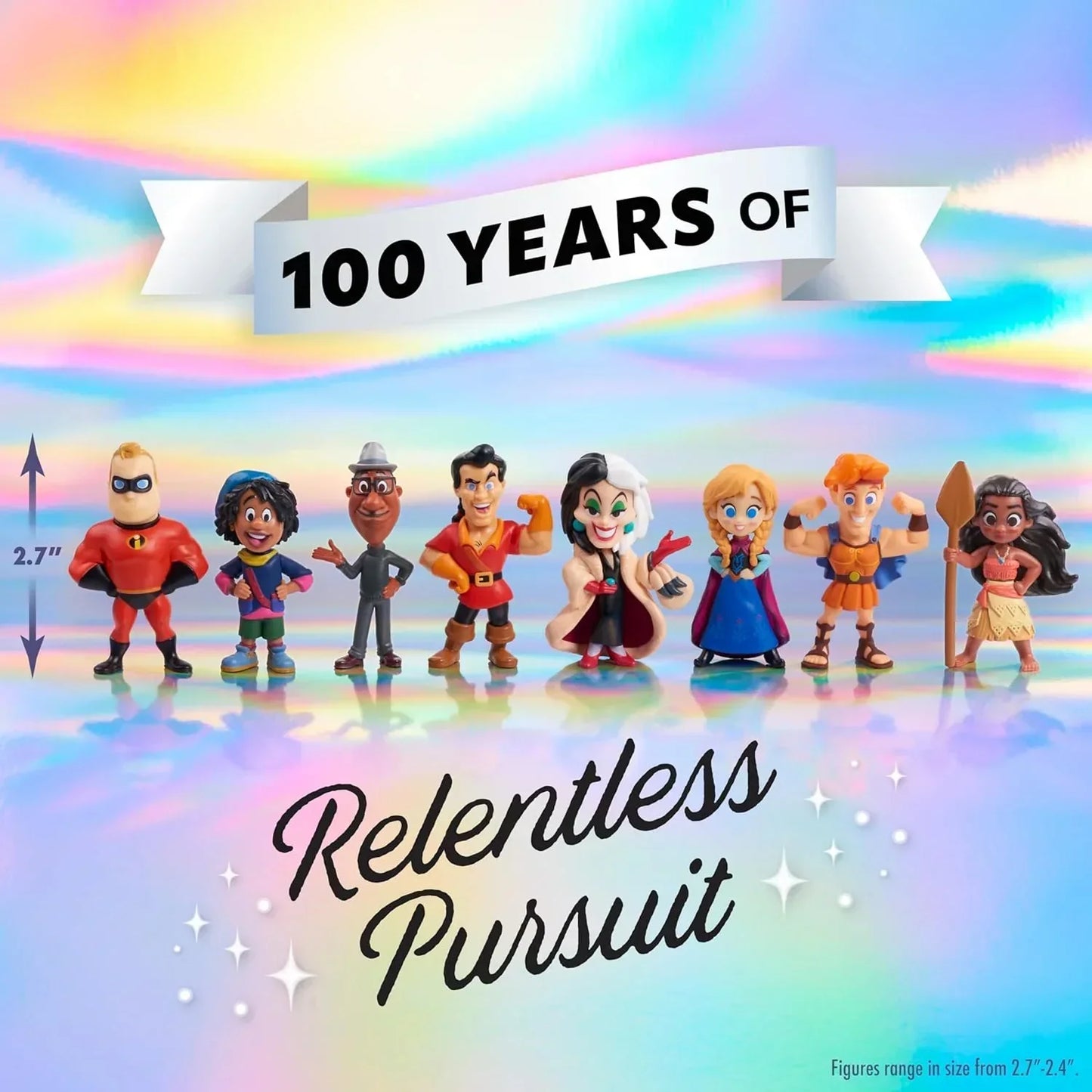 Disney100 Years of Relentless Pursuit, Limited Edition 8-piece Figure Set - Jaiman Toys