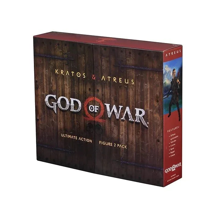 NECA God of War Classic Game Kratos Atreus Ghost of Sparta Action Figure with Ax Sword - Jaiman Toys