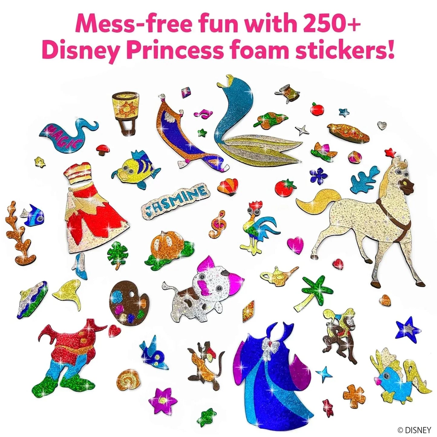 Skillmatics Paper Art & Craft Activity - Foil Fun Disney Princess, No Mess Art for Kids, Craft Kits & Supplies, DIY Creative Activity, Gifts for Girls & Boys Ages 4, 5, 6, 7, 8, 9, Multicolor - Jaiman Toys