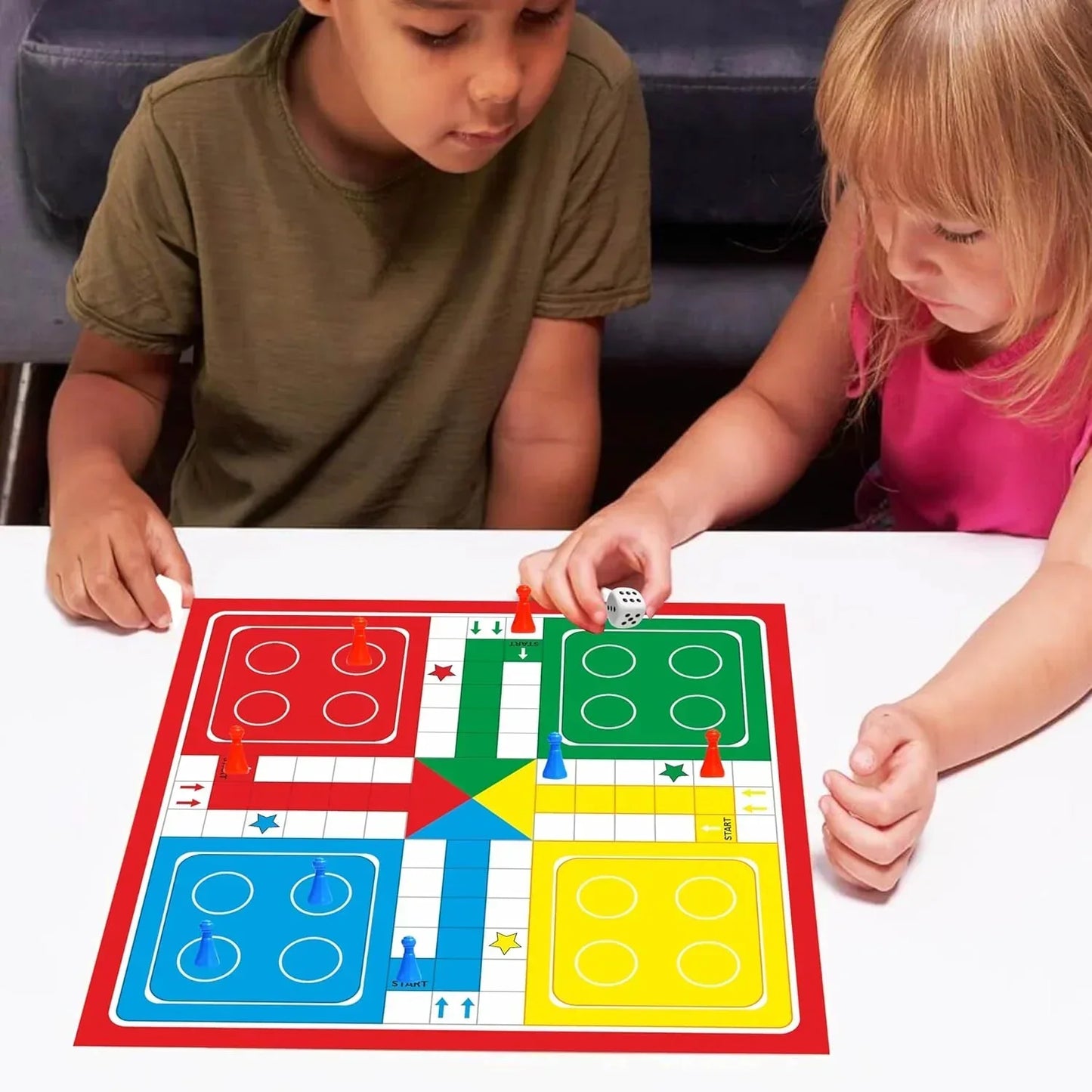 Ankit Toys 4-in-1 Family Game Set – 30×30 cm Multi Board for Kids & Adults
