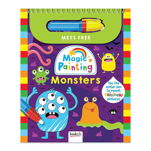 Magic Painting: Monsters – Unleash the Colorful Creepiness! (by Bookoli) - Jaiman Toys