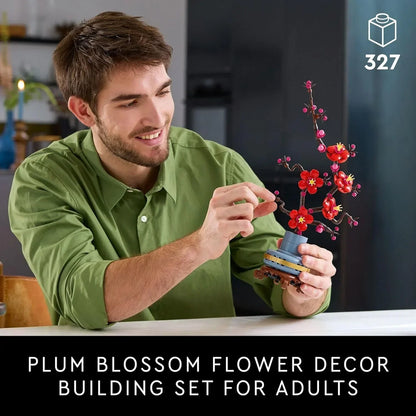 LEGO Icons Plum Blossom Flower Decor Display Set 10369 (327 Pieces)- Botanical Collection