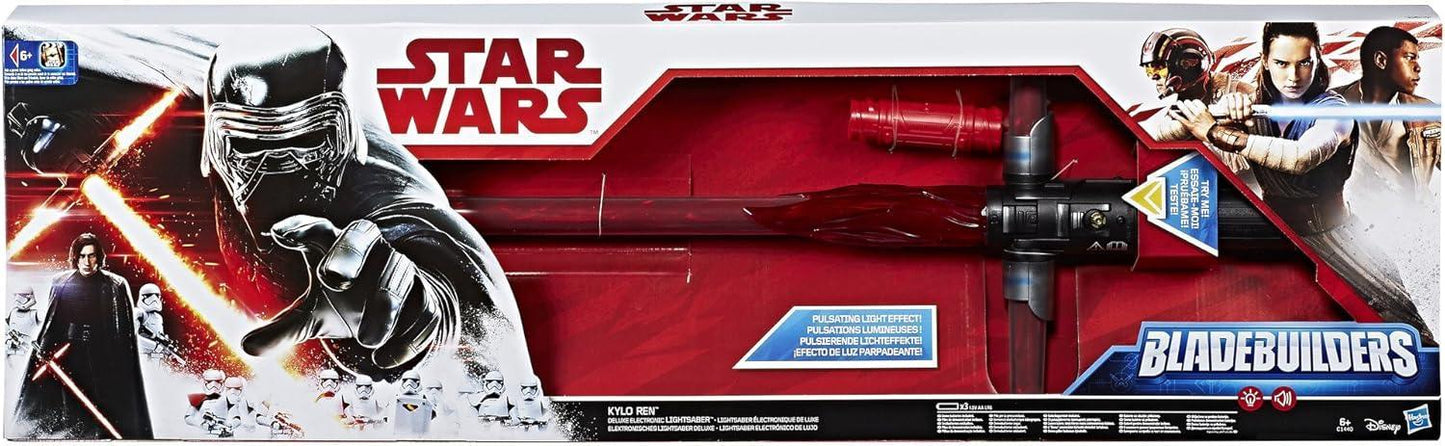 Star Wars Blade Builders Kylo Ren Deluxe Electronic Lightsabre - Jaiman Toys