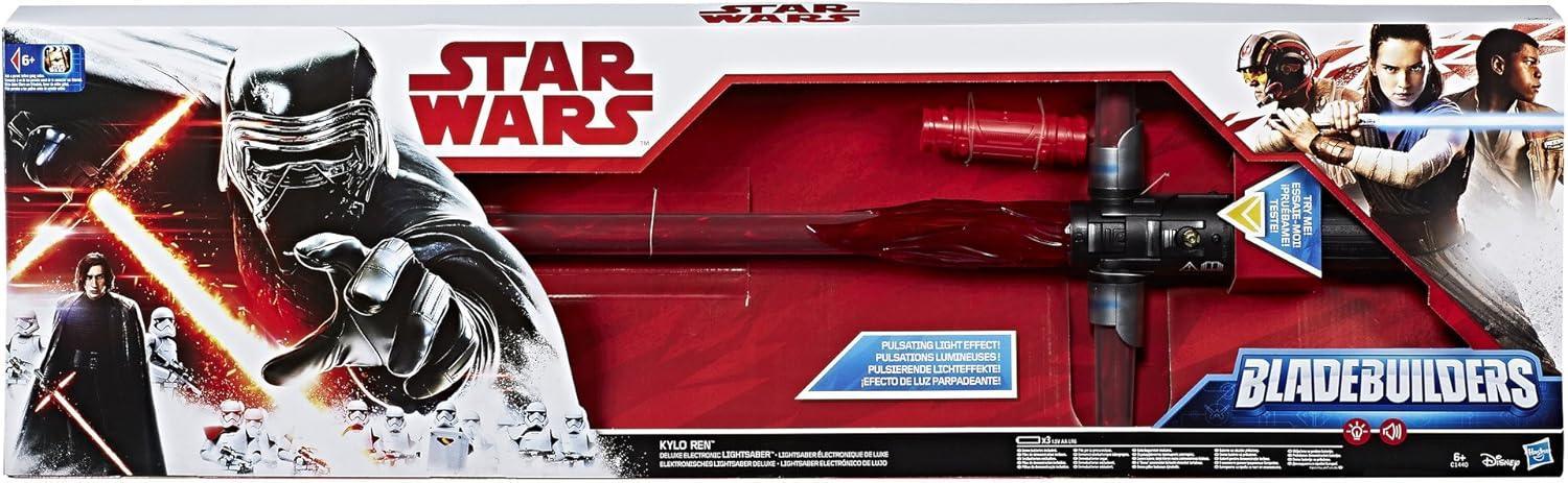 Star Wars Blade Builders Kylo Ren Deluxe Electronic Lightsabre - Jaiman Toys