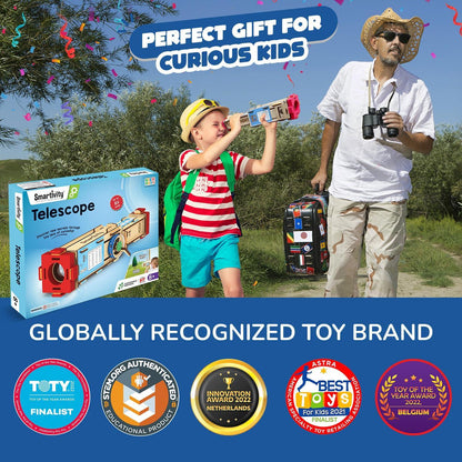 Smartivity Telescope Toy – STEM DIY Science Kit for Kids Aged 8-14 - Jaiman Toys