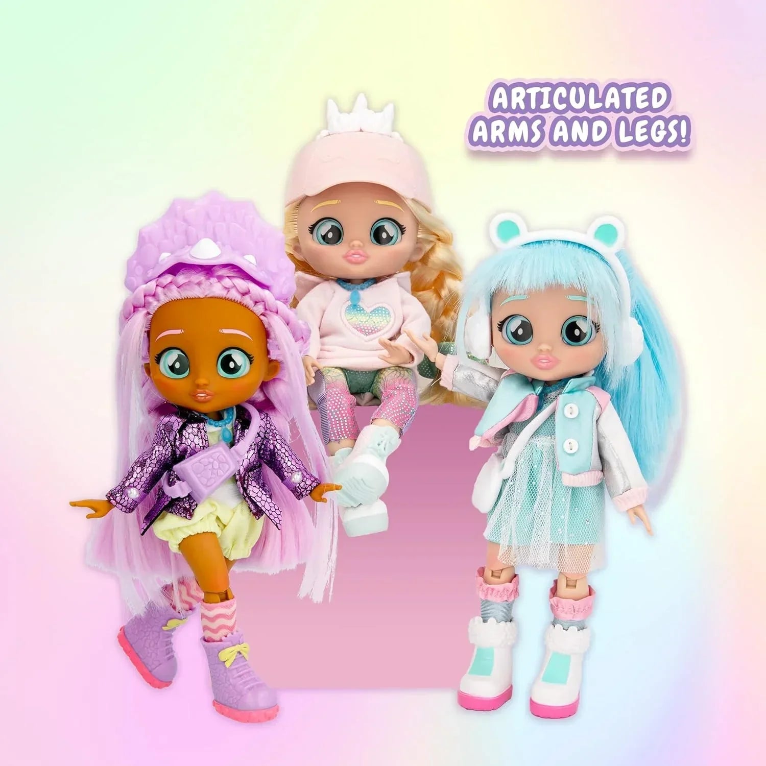 Cry Babies BFF Phoebe Fashion Doll with 9+ Surprises Including Outfit and Accessories for Fashion Toy, Girls and Boys Ages 4 and Up, 7.8 Inch Doll (Phoebe) - Jaiman Toys
