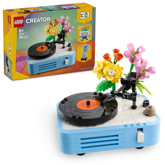 LEGO Creator 3in1 Record Player with Flowers Music Set 31172 Building Blocks Toys for 8+ Gift for Boys and Girls - Jaiman Toys