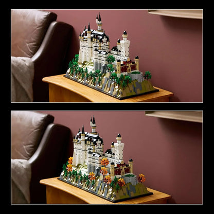 LEGO 21063 Neuschwanstein Castle Architecture Set, 2,000+ Pieces, Collectible Landmark ,For Adults