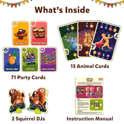 Skillmatics Card Game - Jungle Party, Fun Family Card Game of Strategy & Luck, Party Game, Gifts for Girls & Boys Ages 7, 8, 9 & Up,for kids - Jaiman Toys