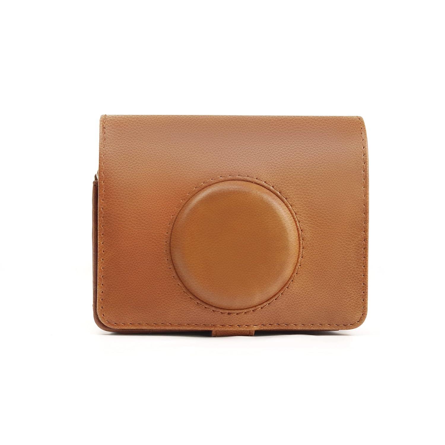 Sleek Protection for Mini Evo – Premium PU Leather Case for Fujifilm Instax Mini EVO (Brown) - Jaiman Toys