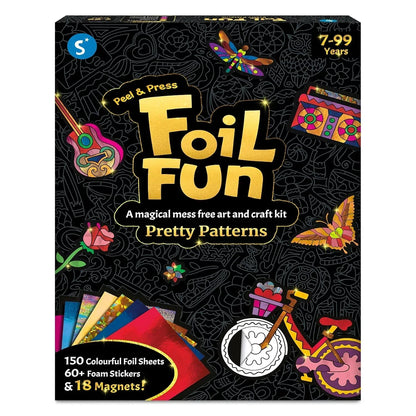 Skillmatics Art & Craft Activity - Foil Fun Pretty Patterns, Mess-Free Art, Magnets & Supplies, DIY Colorful Creative Activity, Craft Kits, Gifts for Kids, Teens, Adults, Families - Jaiman Toys