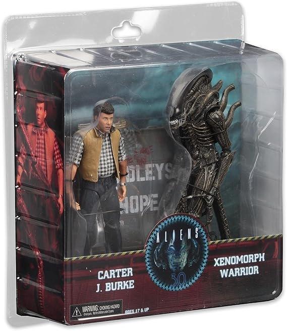 NECA - ALIENS! CARTTER J. BRUKE &amp; XENOMORPH WARRIOR - NECA Exclusive Action Figures Age 17+ - Jaiman Toys
