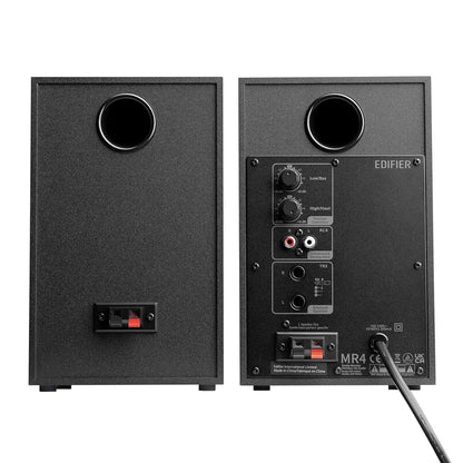 EDIFIER MR4 Powered Studio Monitor Speakers with Supreme Deep Bass, Wooden Enclosure, Dual Mode Sound Effect (Black) - Jaiman Toys