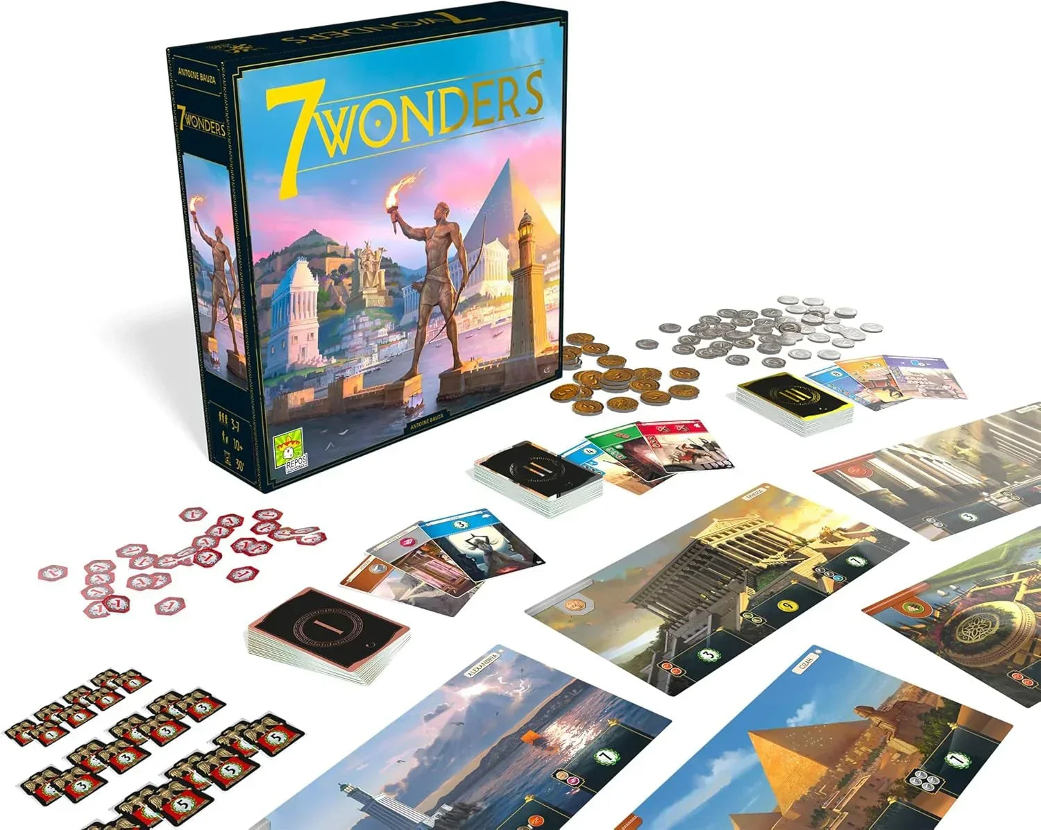 7 Wonders 2nd Edition Board Game - Jaiman Toys