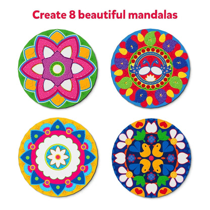 Skillmatics Art Activity - Dot It Mandala Art, No Mess Sticker Art for Kids, Craft Kits, DIY Activity, Scrapbooking, Gifts for Girls & Boys Ages 3, 4, 5, 6, 7, Paper, Multicolor - Jaiman Toys