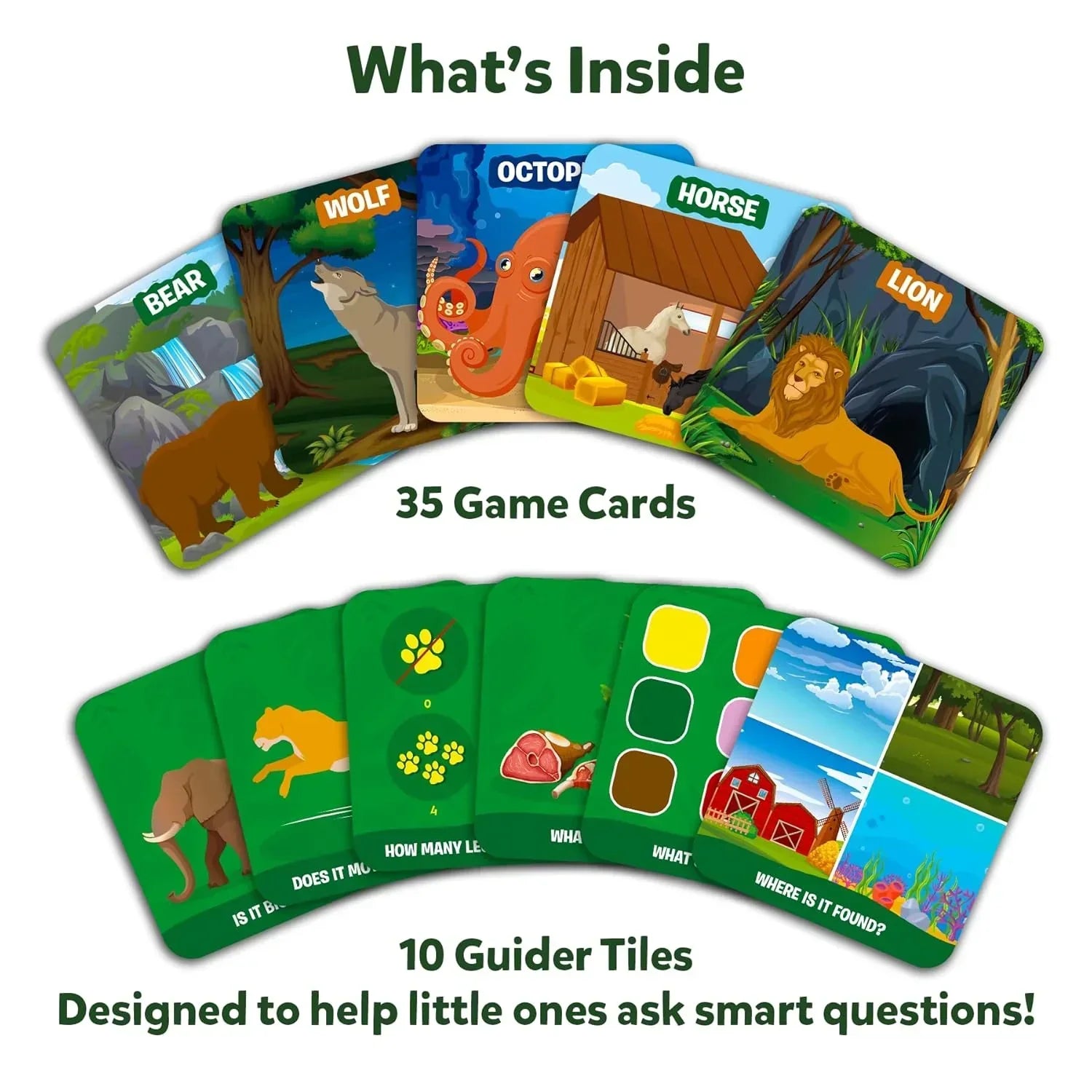 Skillmatics Card Game - Guess in 10 Junior World of Animals for Kids, Boys, Girls, and Families Who Love Board Games and Educational Toys, Travel Friendly, Gifts for Ages 3, 4, 5, 6 - Jaiman Toys