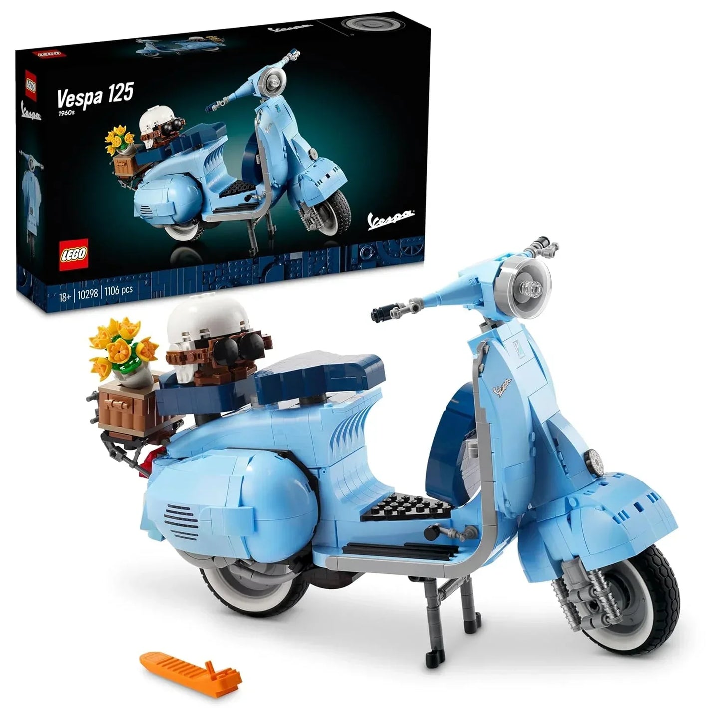 LEGO 10298! Vespa 125 Building Kit For The Adults (1,106 Pieces) - Jaiman Toys