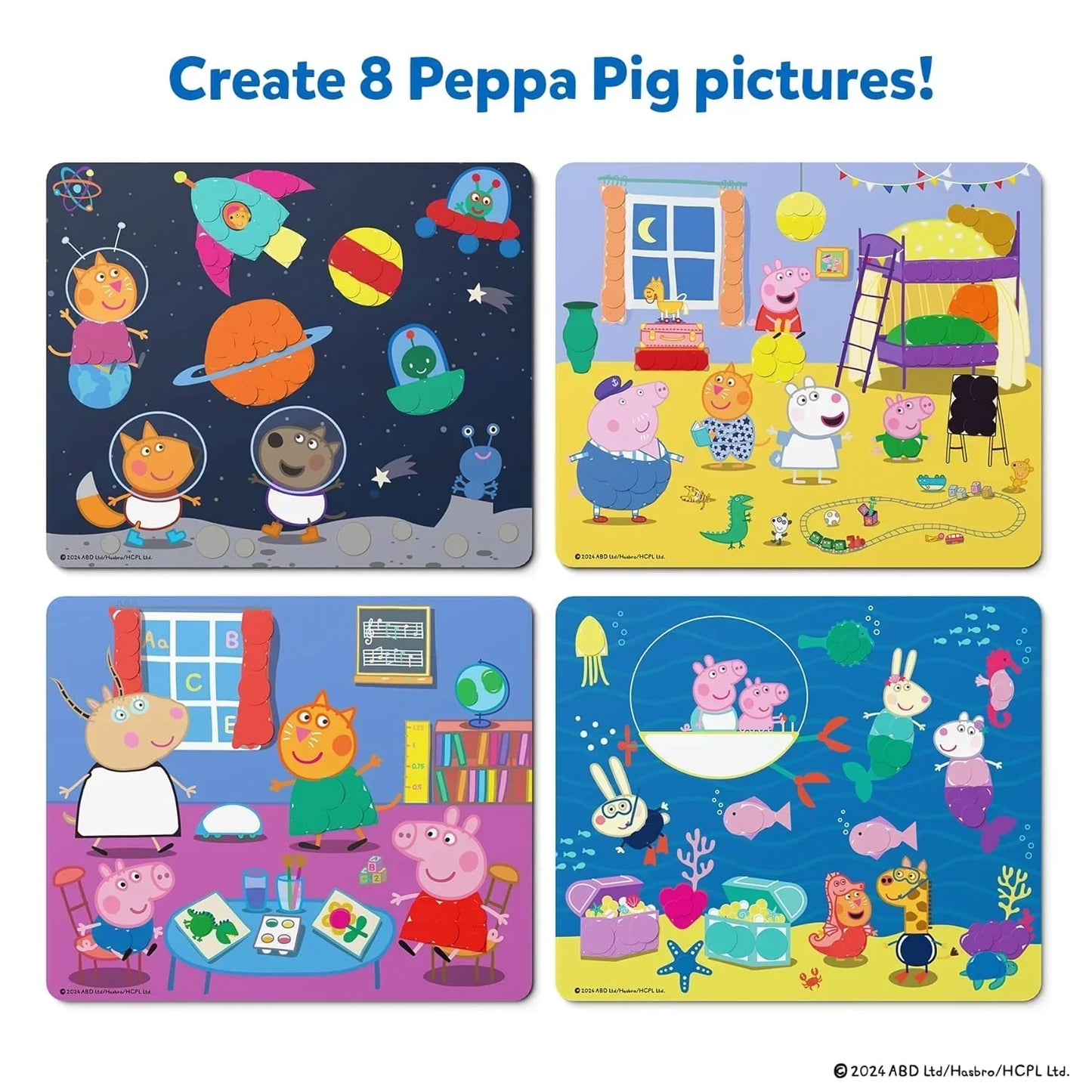Skillmatics Paper Art Activity - Dot It Peppa Pig, Mess-Free Sticker Art For Kids, Craft Kits, Diy Activity, Gifts For Boys & Girls Ages 3, 4, 5, 6, 7, Travel Toys For Toddlers, Multicolour - Jaiman Toys