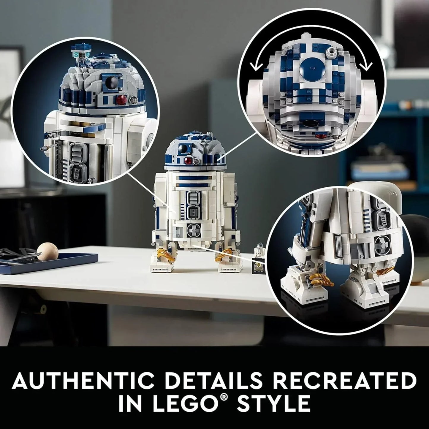 LEGO Star Wars 75308  R2-D2 Collectible Building Toy  (2,314 Pieces)