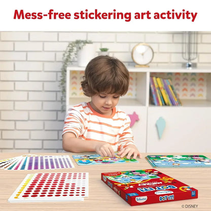 Skillmatics Art Activity-Dot It Mickey and Friends, Mess-Free Sticker Art for Kids, Craft Kits, DIY Activity, Gifts for Boys & Girls Ages 3, 4, 5, 6, 7, Travel Toys for Toddlers, Paper, Multicolor - Jaiman Toys