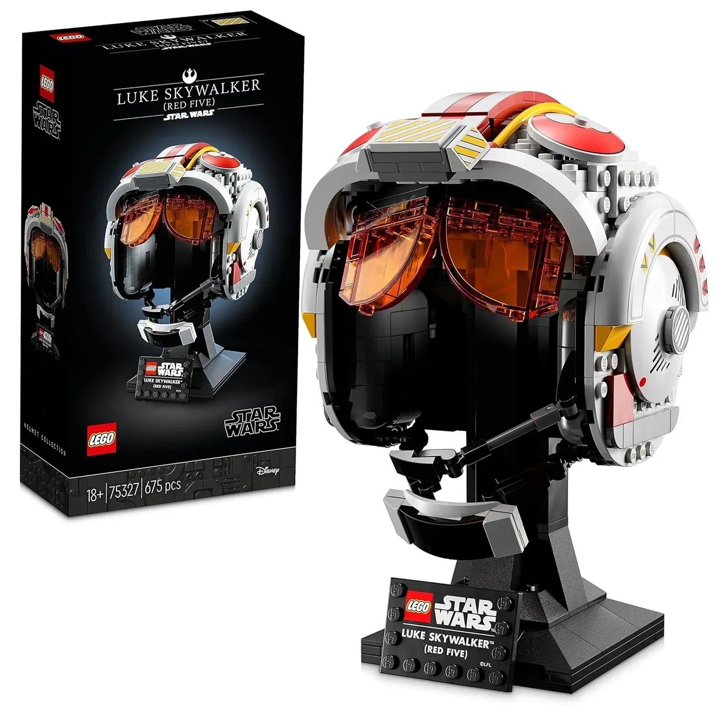 LEGO Star Wars Luke Skywalker (Red Five) Helmet 75327 Building Kit (675 Pieces) - Jaiman Toys