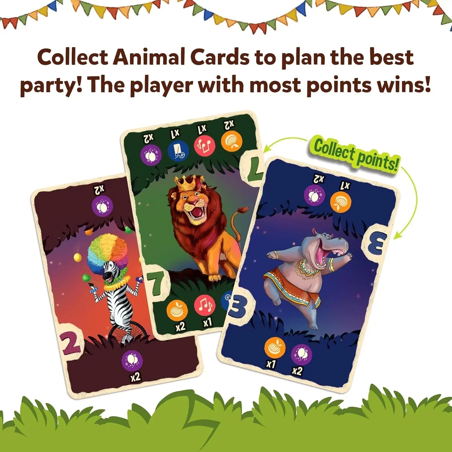 Skillmatics Card Game - Jungle Party, Fun Family Card Game of Strategy & Luck, Party Game, Gifts for Girls & Boys Ages 7, 8, 9 & Up,for kids - Jaiman Toys