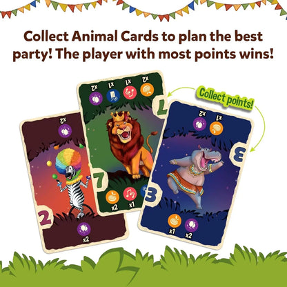 Skillmatics Card Game - Jungle Party, Fun Family Card Game of Strategy & Luck, Party Game, Gifts for Girls & Boys Ages 7, 8, 9 & Up,for kids - Jaiman Toys