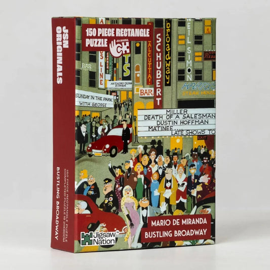 Jigsaw Nation Bustling Broadway: New York - 150 Pieces Jigsaw Puzzle by Mario Miranda
