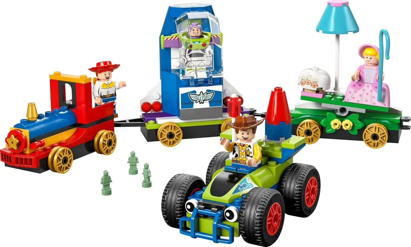 LEGO 43264 Disney and Pixar’s Toy Story Celebration Train & RC Car Toy Building Set with Woody, Buzz Lightyear, Jessie & Bo Peep Minifigures - Birthday Gift for 4+ Year Old Boys & Girls