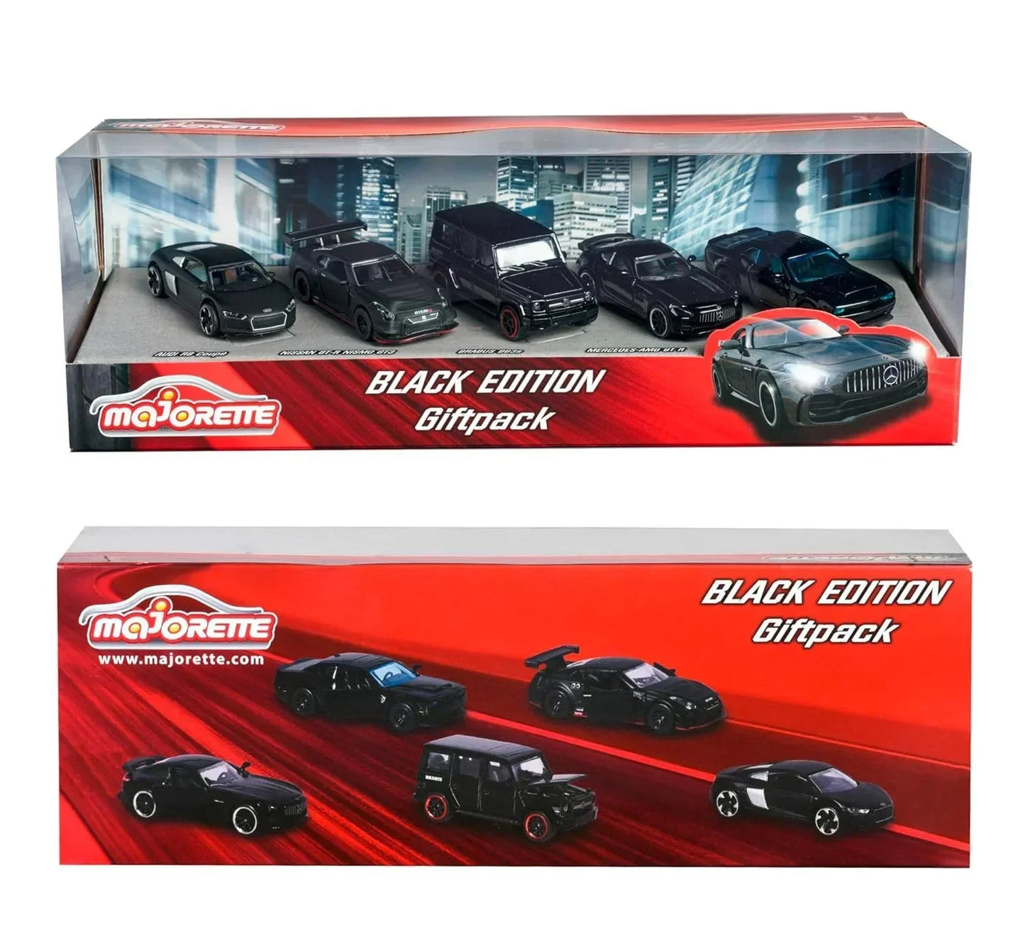 Majorette- Black Edition Giftpack with 5 Black Luxury cars - Jaiman Toys