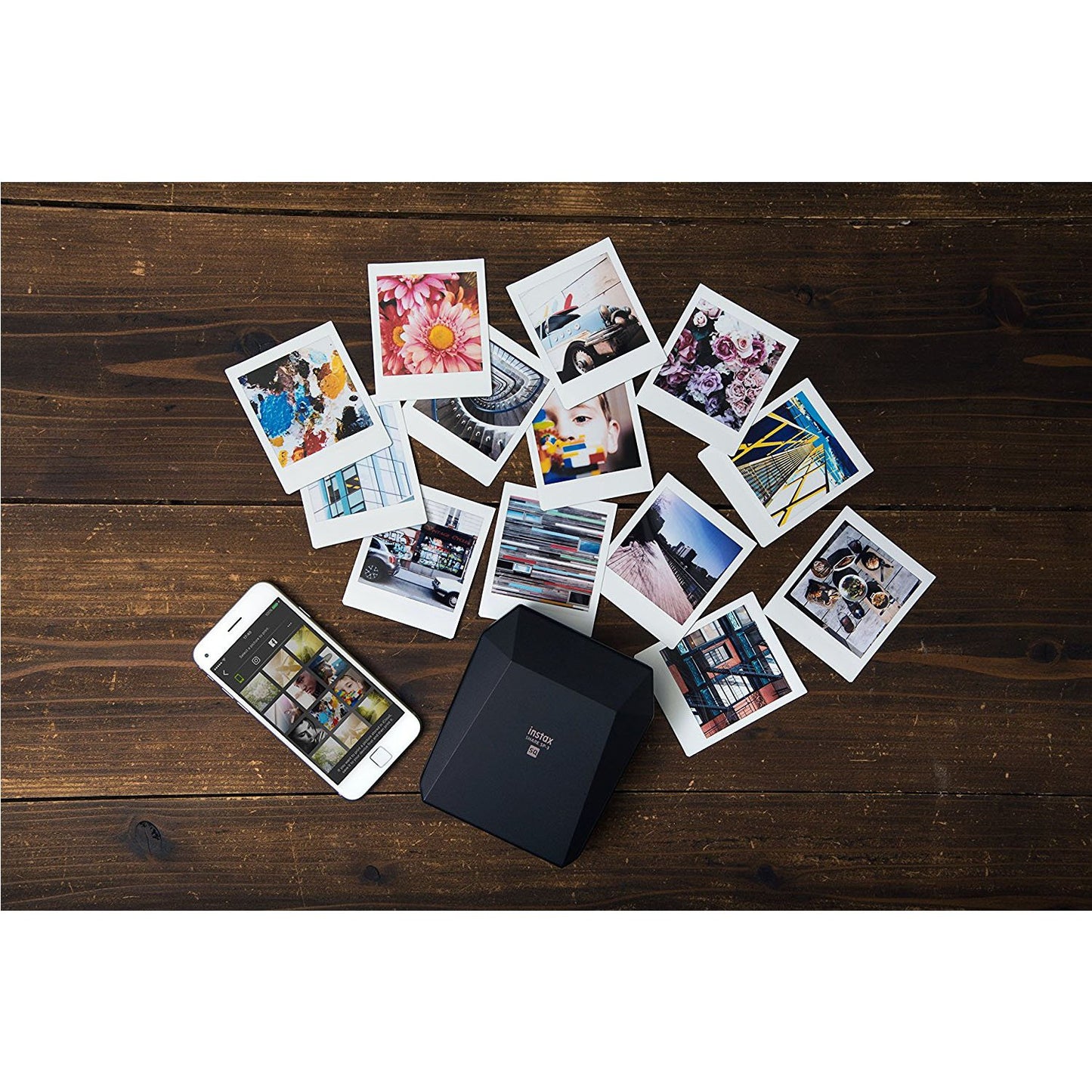 Fujifilm Instax Share SP-3 Square Film Smartphone/Mobile Wireless Instant Photo Printer (Black)