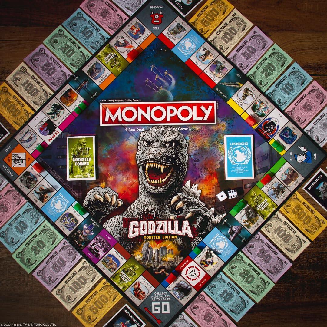 Monopoly: Godzilla Edition – Conquer Cities and Dominate the Kaiju Battle! (For 2-6 Players) - Jaiman Toys