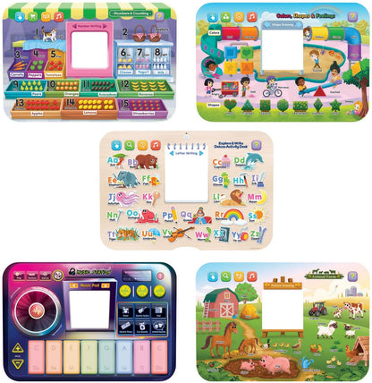 VTech Explore & Write Deluxe Activity Desk Pink Interactive Learning Table with Stool & Stylus | Educational Toy for Toddlers