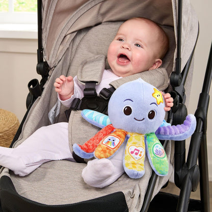 VTech Baby Snuggles the Octopus Musical Plush Toy | Soft Sensory Learning Toy for Babies with Lights, Sounds & Songs