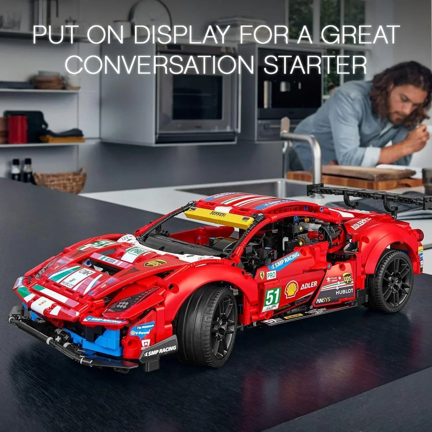 LEGO TECHNIC 42125 Ferrari 488 GTE “AF Corse #51” V29 Building Blocks