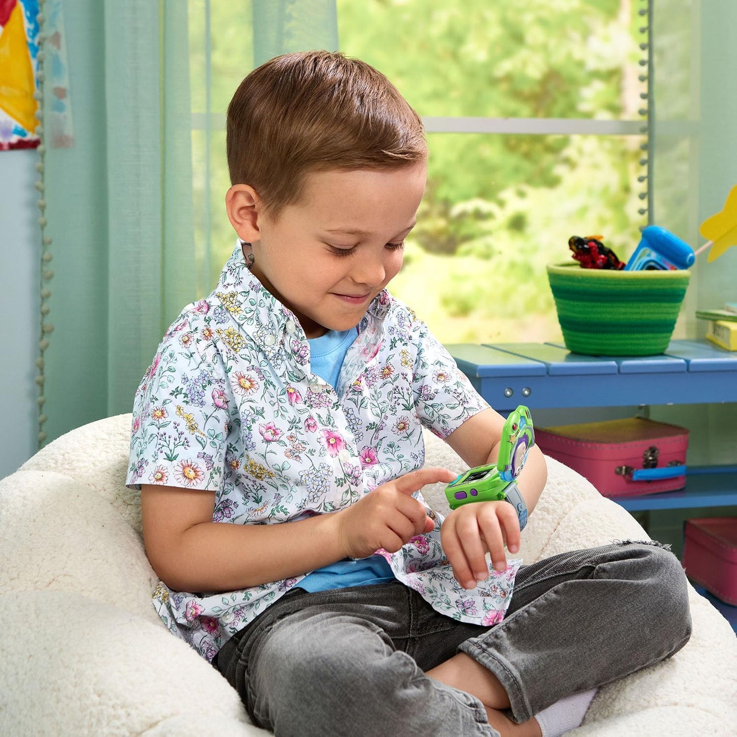 VTech Disney Pixar Toy Story 5 Buzz Lightyear Learning Watch | Interactive Educational Kids Watch with Games, Clock, Timer & Buzz Lightyear Voice