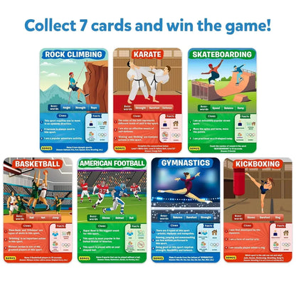 Skillmatics Card Game - Guess in 10 Sports, Perfect for Boys, Girls, Kids, and Families Who Love Board Games and Educational Toys, Travel Friendly, Gifts for Ages 6, 7, 8, 9 - Jaiman Toys