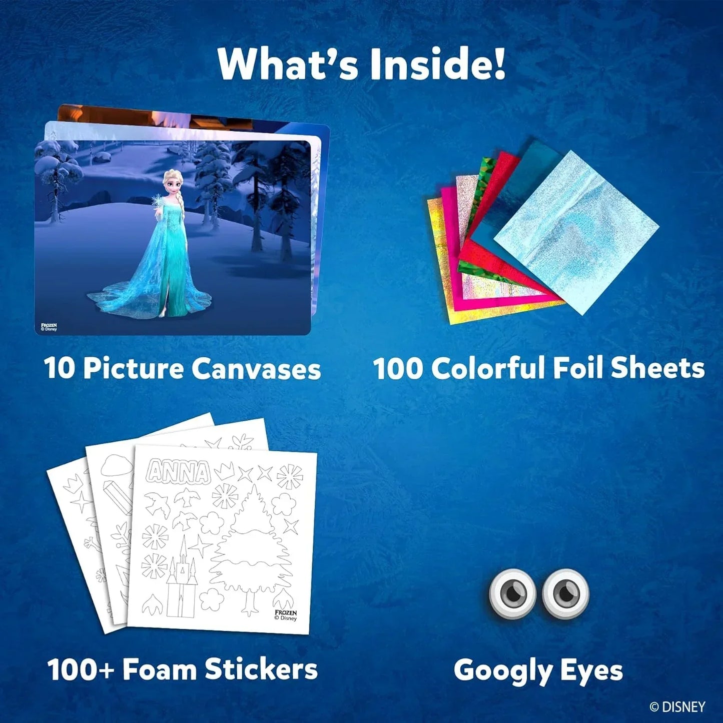 Skillmatics Paper Art & Craft Activity - Foil Fun Disney Frozen, Mess-Free Art for Kids, Craft Kits, DIY Creative Activity, Gifts for Girls & Boys Ages 4, 5, 6, 7, 8, 9, Multicolor - Jaiman Toys
