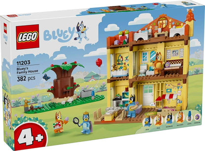 LEGO Bluey Family House Playset 11203 – Preschool Building Kit for Kids 4+