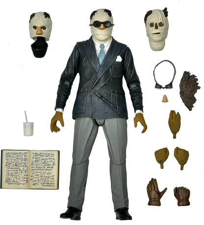 NECA - Universal Monsters - 7” Scale Action Figure - Ultimate Invisible Man Figure (Color) - Jaiman Toys