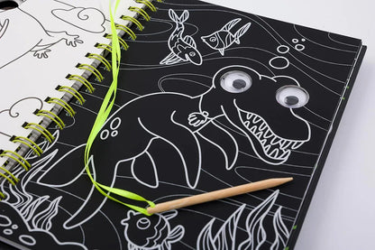 Scratch Art Friends: Dinosaurs by Bookoli - Jaiman Toys